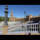 An der Plaza de España von Sevilla